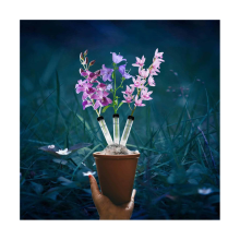 Confezione da 100 tubi per fiori in plastica, tubo trasparente per acqua per fiori, fiori riutilizzabili, tubi per acqua