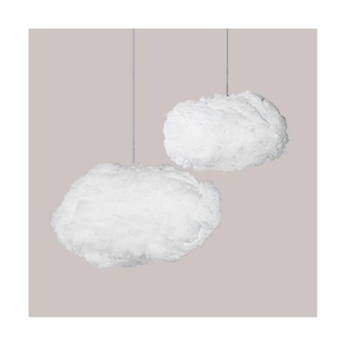 9PCS Clouds for Ceiling, Cotton Simulation Hanging Cloud Decoration, 3D Artificial Clouds Props 1