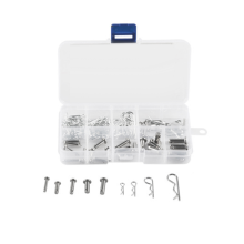100 pezzi in acciaio al carbonio zincato R Hitch Pin Tractor Clip Cotter Pin per meccanici auto Garage Officine Clip