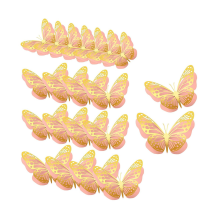20Pcs 3D Butterfly Party Decoration 2 Giant Paper Butterfly Stickers Big Butterfly Wall Set,3 Size