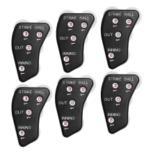Clicker per arbitro di baseball a 4 ruote - Indicatore per arbitro - Contatore pratico per baseball per segnapunti che registra gli out