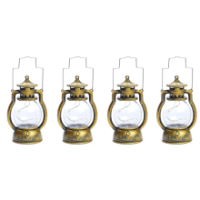 4Pcs LED Retro Lanterns Decorative Outdoor Hanging Decorative Farmhouse Decor for Birthday Party Christmas Decorative