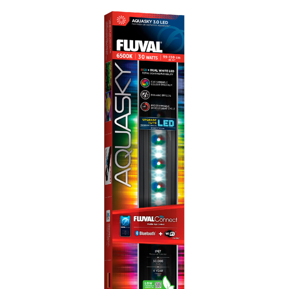 (30W) Fluval Aquasky 3.0 LED Bluetooth Lightning Unit App Controlled Aquarium Fish Tank