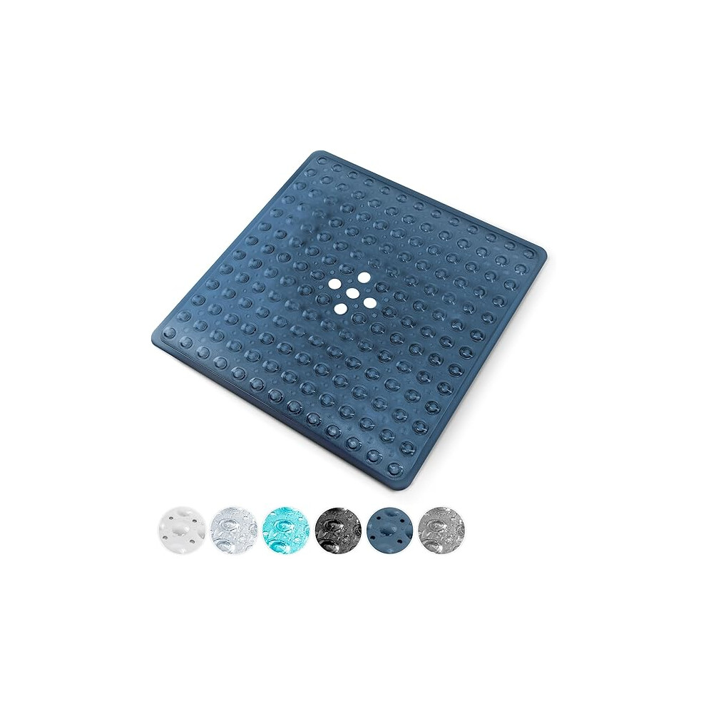 Keplin Premium Non-Slip Shower Mat, Small, Dark Blue