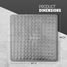 KEPLIN Premium Non-Slip Shower Mat, Small, Grey