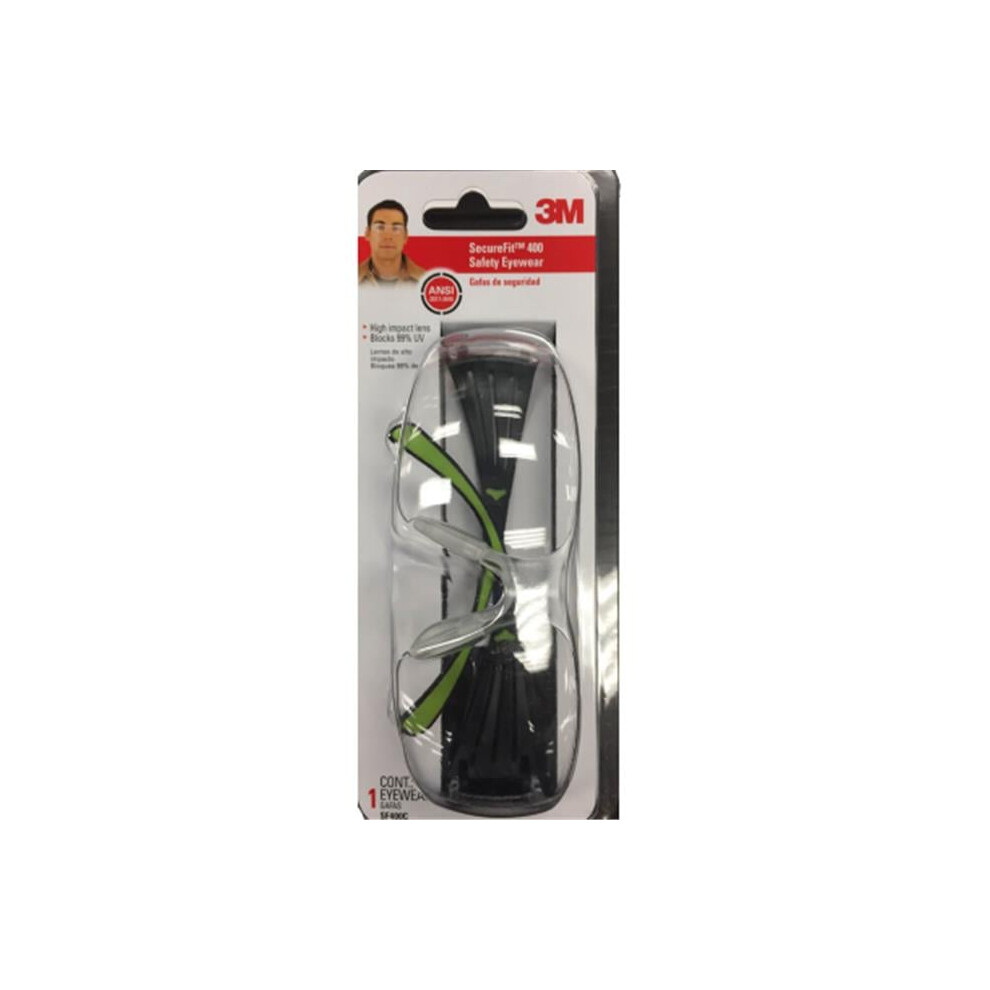 3M SF400M-WV-6 Clear Safety Glasses