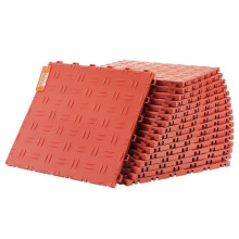 Vevor CKDDHSJ501212FZ13V0 12 x 12 x 0.53 in. Garage Interlocking Tiles, Red - Pack of 50