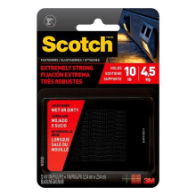 3M 1 x 1 in. Extreme Fasteners - Black 12 Count Pack of 6