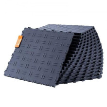 Vevor CKDDSMH251212F3N8V0 12 x 12 x 0.53 in. Non-Slip Double-Sided Texture Garage Flooring Tiles for Garages, Graphite Gray - Pack of 25