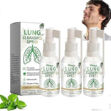 3er-Set Lungenreinigungs-Spray mit Kräutern, 30 ml je Flasche – Natürliche Atemunterstützung für den Alltag