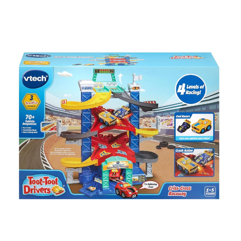 Vtech Childrens Toot-Toot Drivers Criss-Cross Raceway Play Set