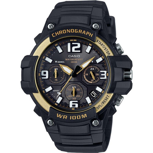 Casio Casio MCW-100H-9A2VDF Herren Chronograph – Schwarz/Gelb