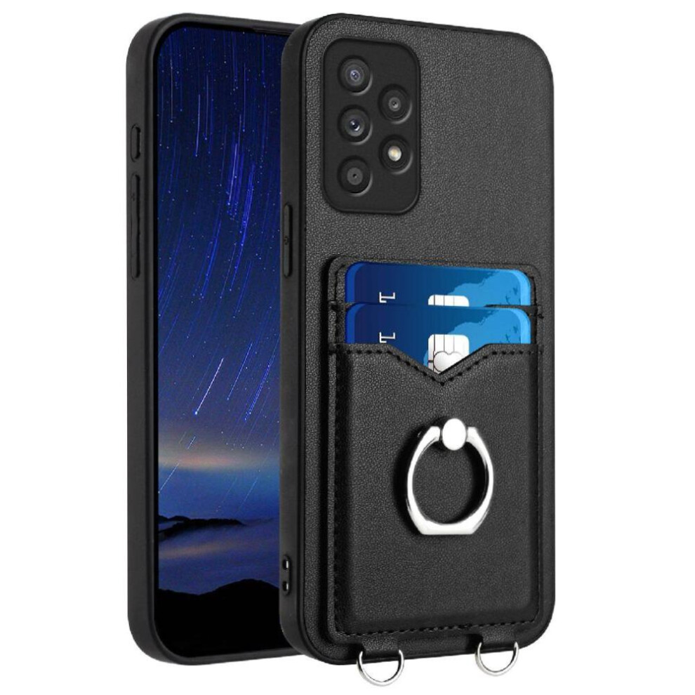 (Black) Compatible With Samsung Galaxy A52 Case Unique Black 764549365326