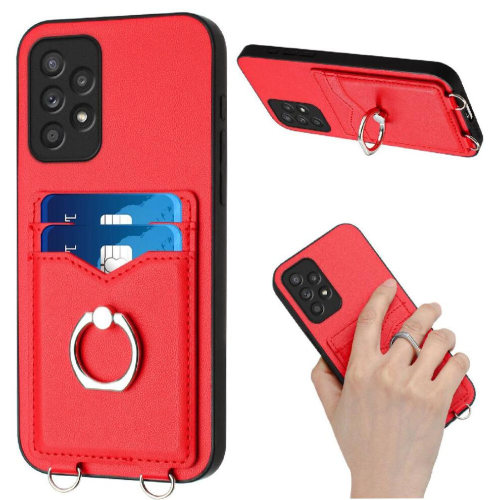 (Red) Compatible With Samsung Galaxy A52 Case Unique Red 764549365289