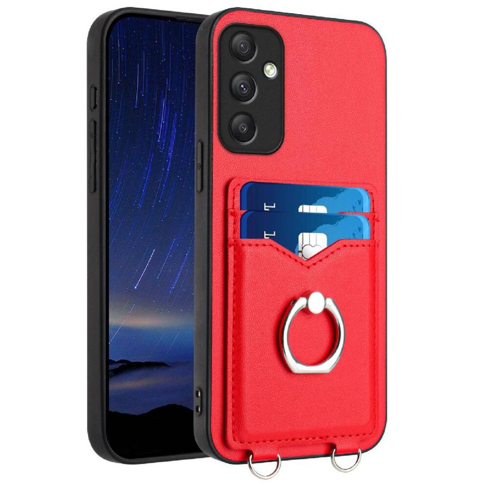 (Red) Samsung Galaxy A34 5G Case With Kickstand Red 764549365401