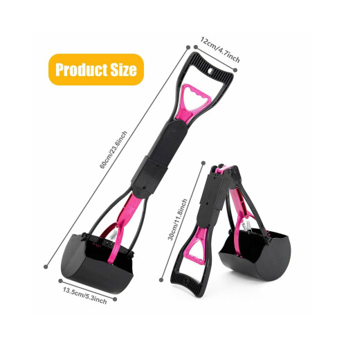 Long Handle Pet Waste Picker Durable Dog Poop Picker Easy Use Waste Removal Tool 2