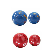 11cm Dog Pet Fun Tough-Treat Ball Tumbler Mental Food Dispenser Feeder Puzzle Toy M