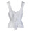 (M,White)Jacquard Weave Halter Corset Gothic Punk Bustier Shapewear 3