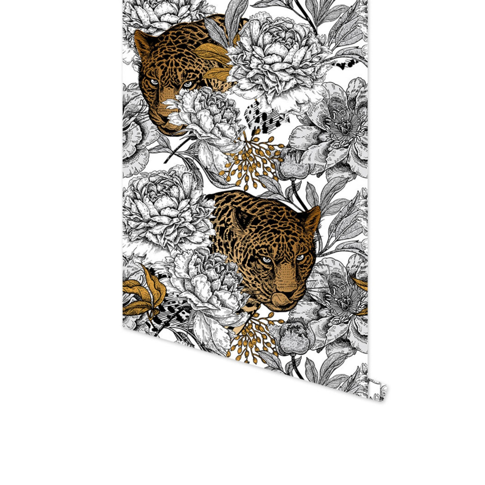 (Rw211) Peel And Stick Tiger Pattern Wallpaper, Self-Adhesive Animals Wall Murals, Use As Wall Paper, Contact Paper Or Shelf Paper 18 X 118 Inch Roll 6915070995429