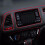 (Red) 1m PVC Car Interior Decoration Strip DIY Dashboard Modification Trim 9