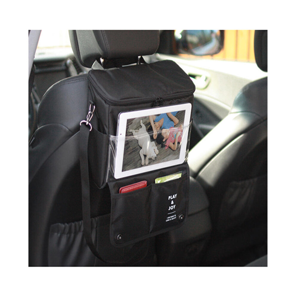 Photos - Gaming Console GreenZech  Multifunctional Car Seat Storage Bag Food Drink Heat Preservation Pinic Bag Outdooors Bag (Blue)
