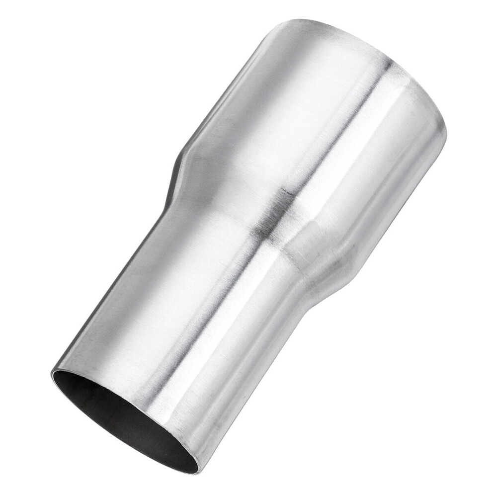 2.5 Inch To 2 Inch Exhaust Reducer Connector Adapter Pipe Tube Stainless Tapered Standard Universal Silver 6093316937737