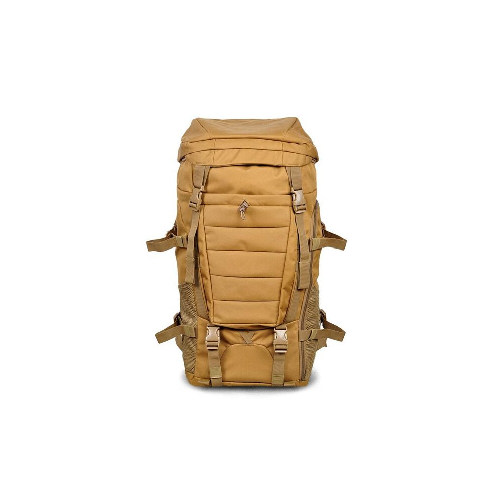 (Khaki) Outdoor Nylon Men Camouflage Backpack Cycling Rucksack Pack Travel Camping Hiking Bag