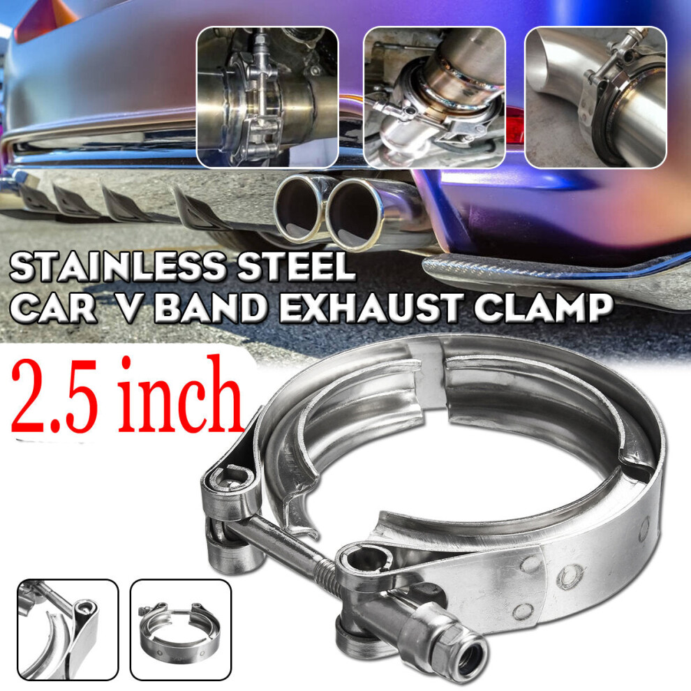 (2.5Inch) Universal Car Hose Clamp V Band Exhaust Muffler Clamp 2 Inch 4 Inch 304 De 6093316933678