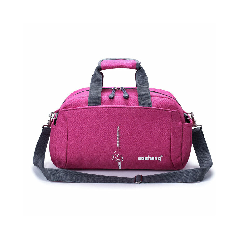 (Rose Red, M) Multifunctional Travel Bag Camping Waterproof Luggage Bag Clothes Storage Organizer-image-OPC-PFZNX8Y-NEW