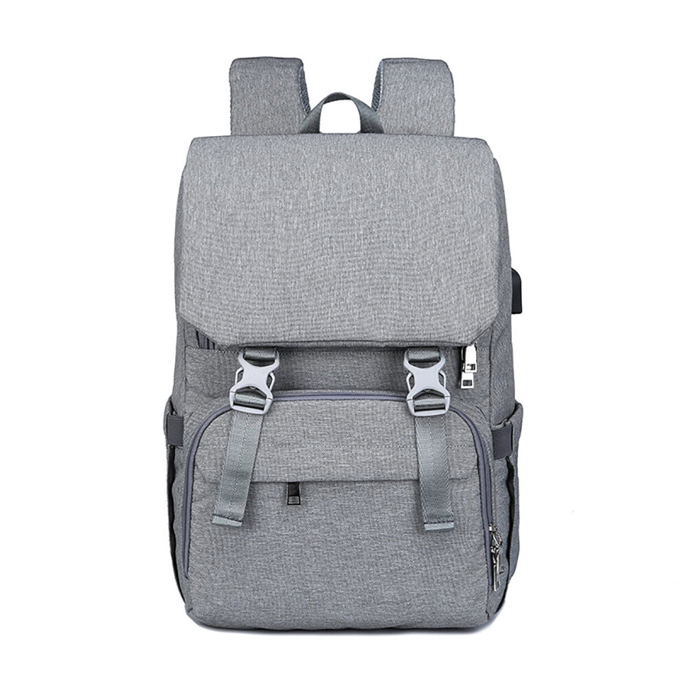 Greenzech (Grey) Outdoor Mummy Travel Backpack Large Baby Nappy Changing Bag For Mom Nursing Bag