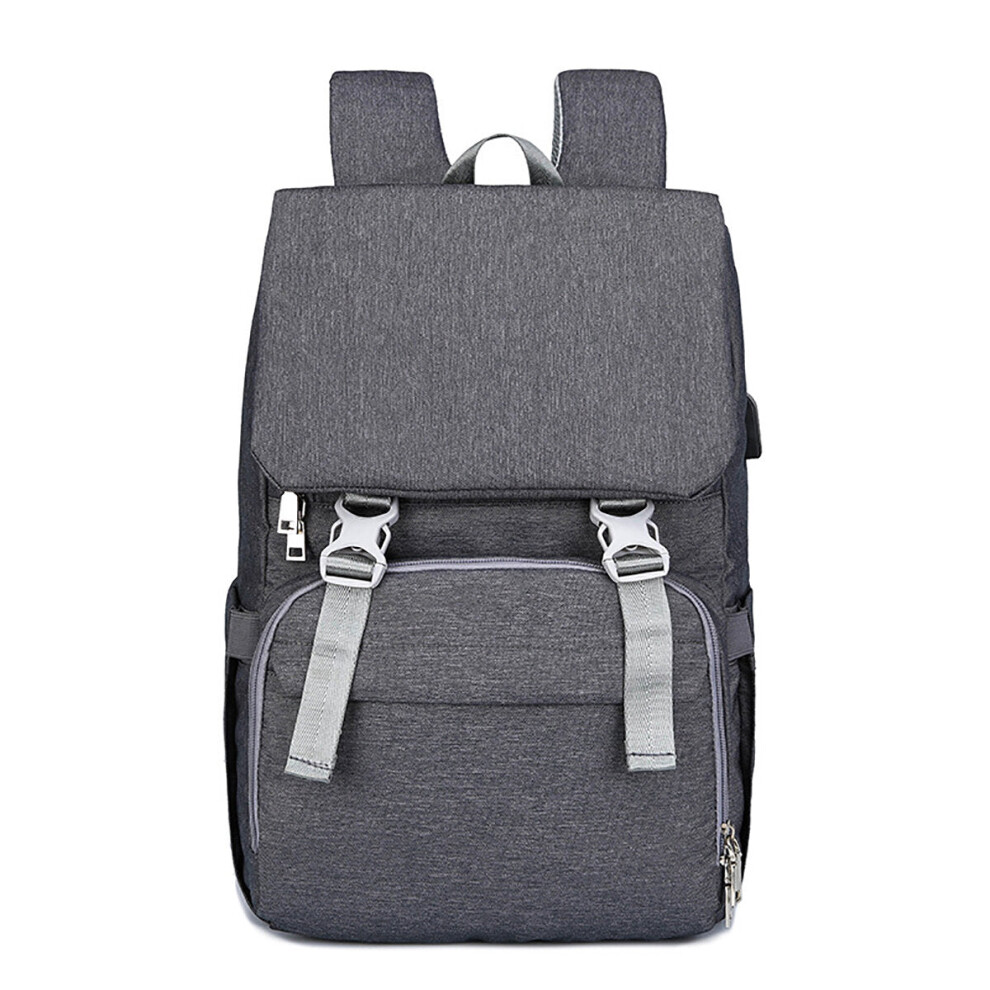 Greenzech (Dark Grey) Outdoor Mummy Travel Backpack Large Baby Nappy Changing Bag For Mom Nursing Bag