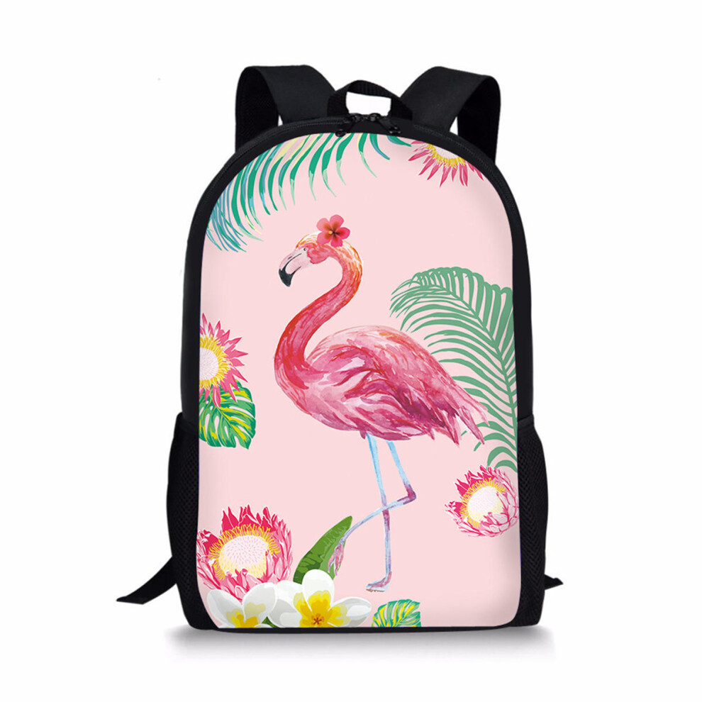 (pink greenish) Backpack Student Travel School College Shoulder Bag Handbag Camping Rucksack