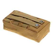 (Tan) Outdoor Hunting Waterproof Accessories Storage Bag MOLLE Camouflage Sports Tactical Bag