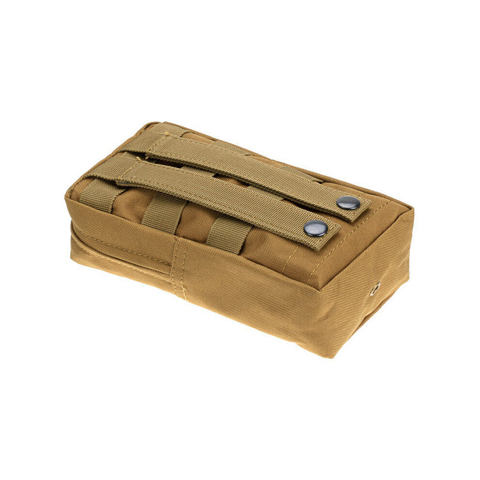 (Tan) Outdoor Hunting Waterproof Accessories Storage Bag MOLLE Camouflage Sports Tactical Bag