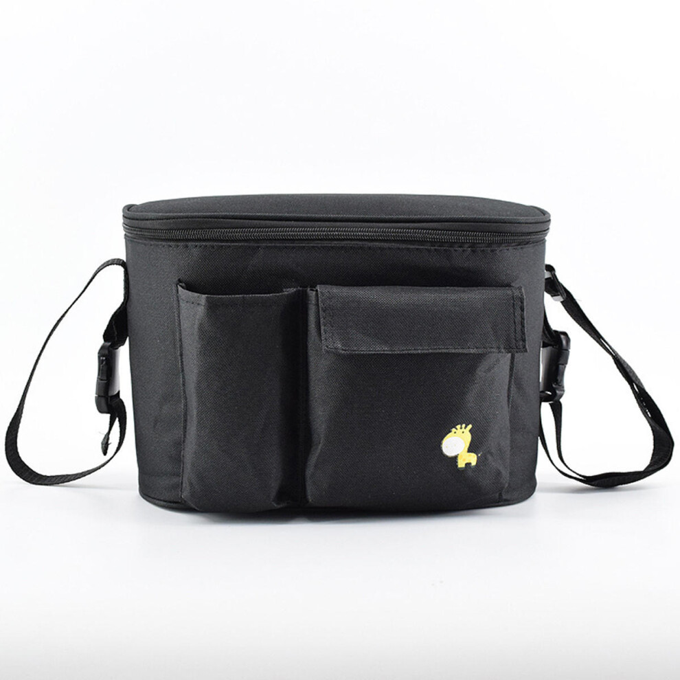 (Black) Stroller Baby Nappy Changing Bag Travel Shoulder Diaper Buggy Pram Pushchair Strorage Pouch Black Greenzech