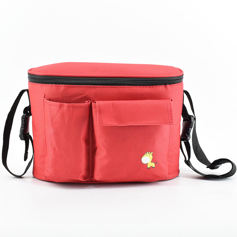(Red) Stroller Baby Nappy Changing Bag Travel Shoulder Diaper Buggy Pram Pushchair Strorage Pouch Red Greenzech