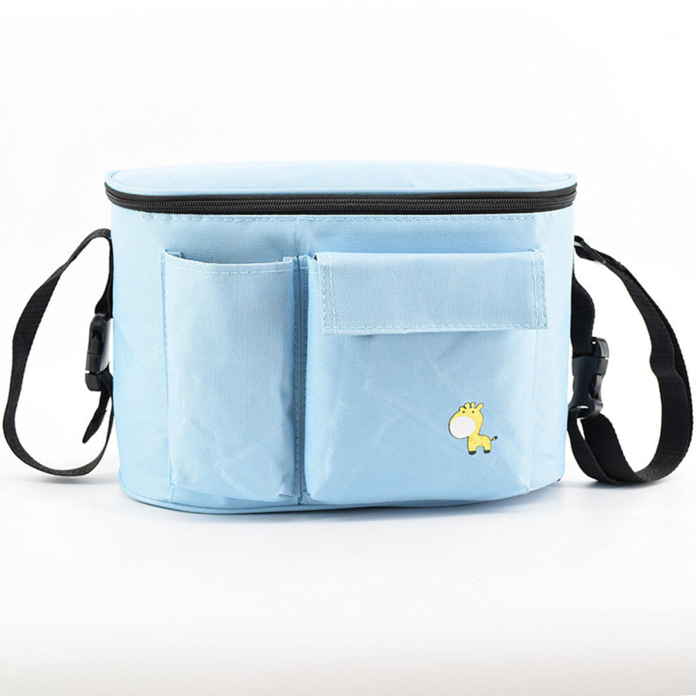 (Sky Blue) Stroller Baby Nappy Changing Bag Travel Shoulder Diaper Buggy Pram Pushchair Strorage Pouch