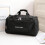 (Black) Travel Bag Large Capacity Nylon Multifunctional Foldable Portable Shoulder Pack Hangbag 9