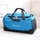 (Black) Travel Bag Large Capacity Nylon Multifunctional Foldable Portable Shoulder Pack Hangbag 10