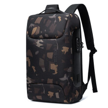 (Cameo) Anti Theft Backpack 15.6 inch Laptop Backpack Multifunctional Backpack Waterproof for Business Shoulder Bags