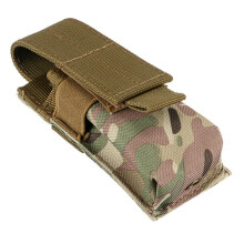 (desert camouflage) Nylon Single Mag Pouch Insert Flashlight Combo Clip Carrier For Duty Belt Hunting Gun Accessories