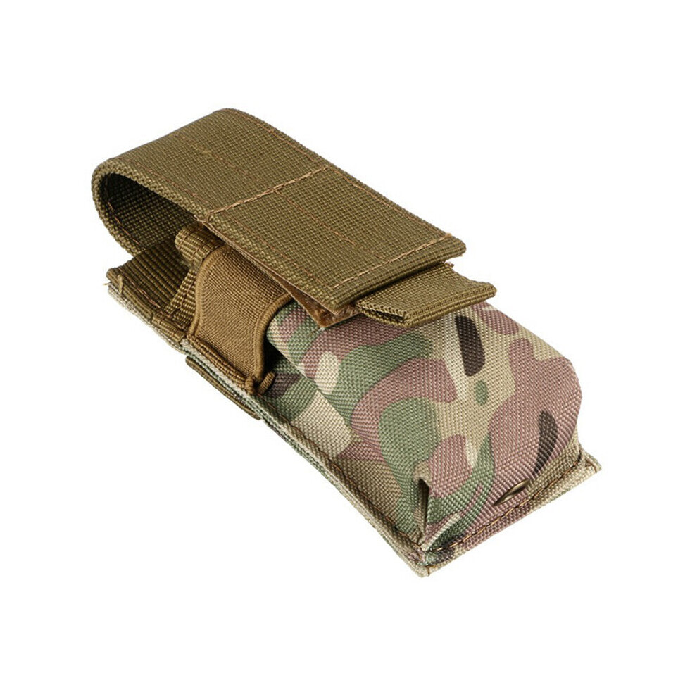 (desert camouflage) Nylon Single Mag Pouch Insert Flashlight Combo Clip Carrier For Duty Belt Hunting Gun Accessories