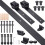 Sliding Barn Single Wood Door Hardware Roller Track Kit Antique Style 2