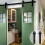 Sliding Barn Single Wood Door Hardware Roller Track Kit Antique Style 9
