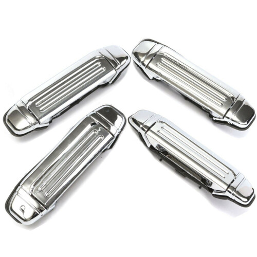 (Left, Front) Chrome ABS Outer Exterior Door Handle For Mitsubishi Montero Pajero 1