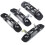 (Left, Rear) Chrome ABS Outer Exterior Door Handle For Mitsubishi Montero Pajero 3