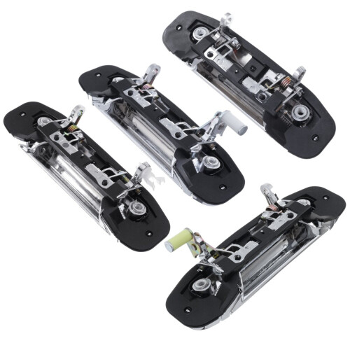 (Left, Rear) Chrome ABS Outer Exterior Door Handle For Mitsubishi Montero Pajero 2