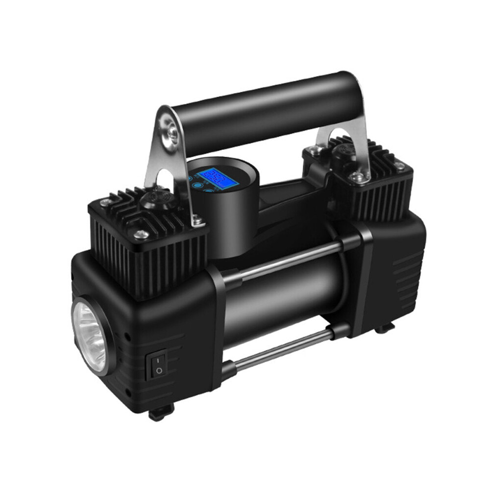 (Digital Display) 12V 150Psi Dual Cylinder Car Tire Inflator Portable Auto Air Compressor Pump Smart Preset Inflation With Led Light 4250937594042