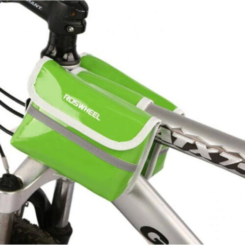 (Black) Bicycle Frame Front Tube Double Side Bag 1
