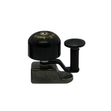 (Black) Aluminum Alloy Bike Bell 360 Ring Loud Crisp Clear Sound MTB Mountain Road Bicycle Horn for Adults Kids